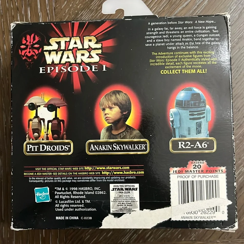 Hasbro Star Wars Anakin Skywalker Episide 1 fully possible 12” figure